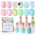 Beetles Dream Bloom Pastel Gel Polish Set, 15ml, B - Pink Blue Green | HEMA-Free