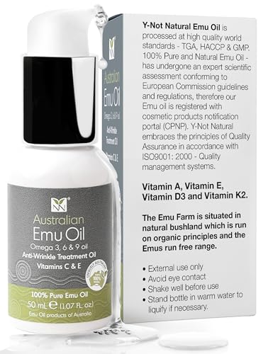 Emu Oil Face & Body Serum with Vitamins E & C - 50ml Natural Moisturizer
