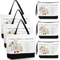 Paterr Christian Tote Bags for Women, Bible Tote Bag and Canvas Makeup Bag Inspirational Gifts for Mother Sister Ladies Birthday Easter Holiday Friendship Gifts