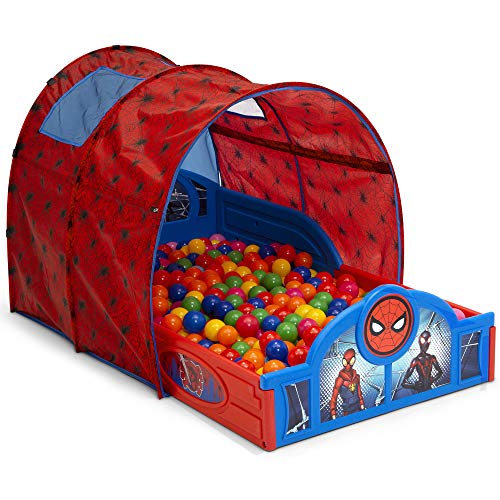 Delta Children Spider-Man Toddler Bed with Tent - Sleep & Play Kids Bed for 15+ Months