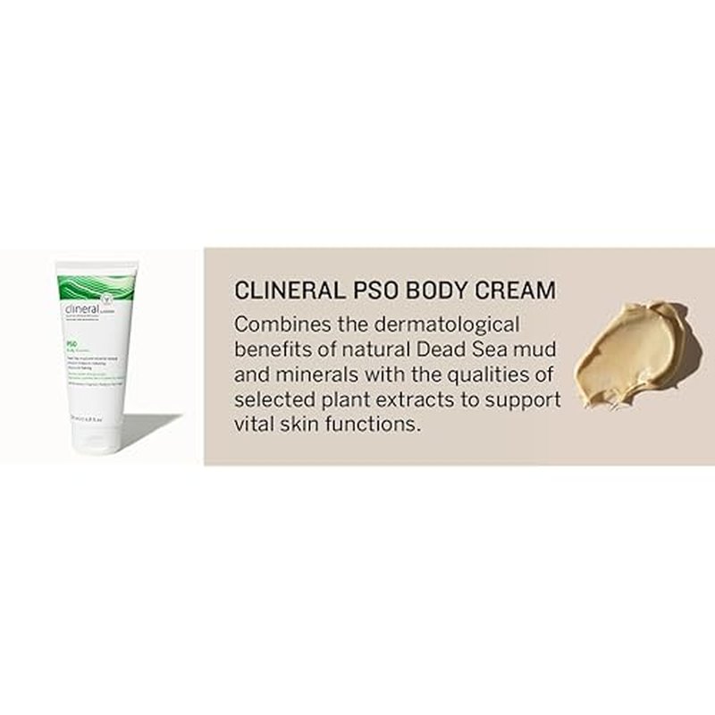 AHAVA Clineral Pso Body Cream - Extra-rich cream to reduce joint skin irritation, alleviates dryness, hydrates & softens, enriched with exclusive Osmoter, Dead Sea Mud & Hippophae Oil, 6.8 Fl Oz
