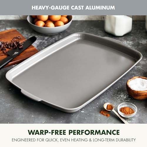 GreenPan Premiere 18x13 Inch Ceramic Nonstick Half Sheet Pan - Gray, Oven & Broiler Safe