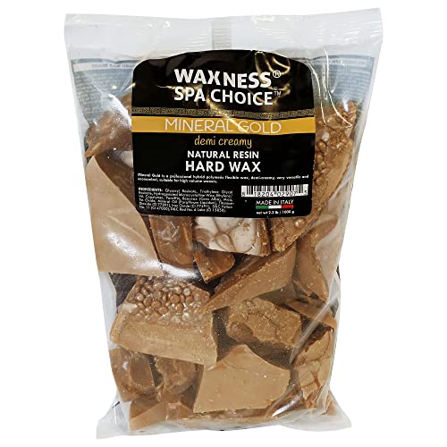 Waxness Spa Choice Mineral Gold Demi Creamy Hard Wax Beads 2.2 lb / 1 kg - Variation of THIS listing