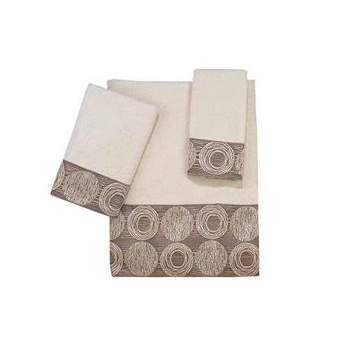 Avanti Linens Galaxy Wash Cloth, Ivory