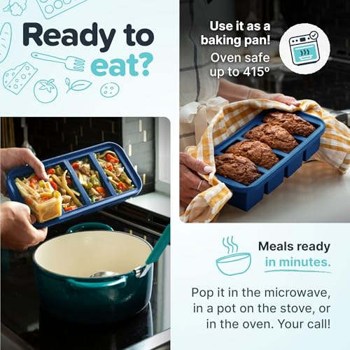 Blueberry Souper Cubes 2-Cup Silicone Freezer Molds - 4-Pack