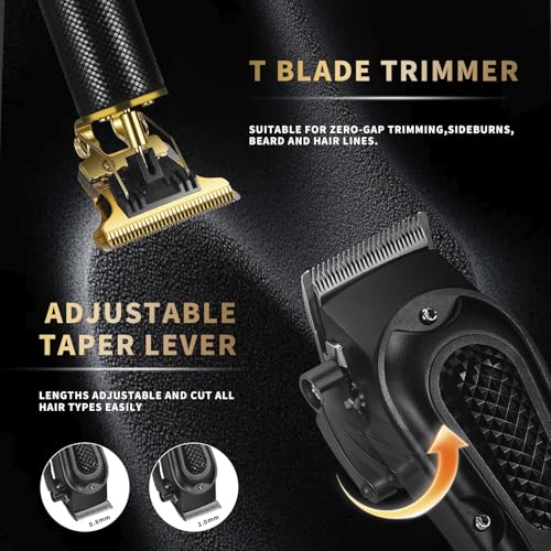 Pebsoa Cordless Hair Clippers & Trimmer Kit for Men with Nose & Detail Trimmer