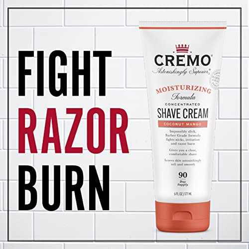 Cremo Coconut Mango Moisturizing Shave Cream, Astonishingly Superior Ultra-Slick Shaving Cream & Vanilla Orchid Moisturizing Shave Cream, Astonishingly Superior Ultra-Slick Shaving Cream