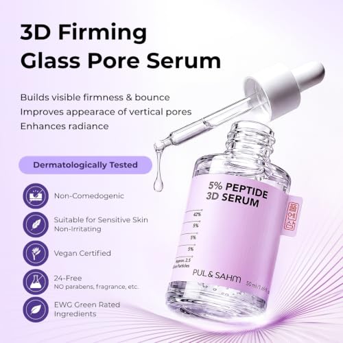 3D Firming Pore Serum with Copper & Peptides for Anti-Aging & Skin Refinement