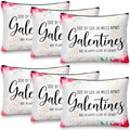 Reginary 6 Pcs Galentines Day Gifts Galentines Makeup Bag for Her Friend Appreciation Gifts Makeup Bag for Women Valentines Friends Female Sister