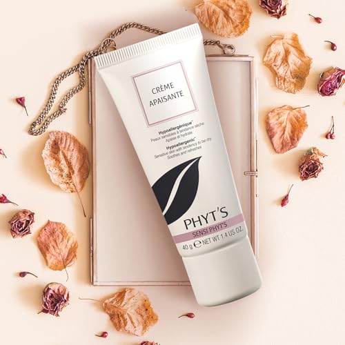 Phyts Soothing Cream - Face Moisturizer Ideal for Dry and Sensitive Skin - Reduces Discomfort and Redness - Fragrance-Free Vegan Face Cream - 1.4 oz