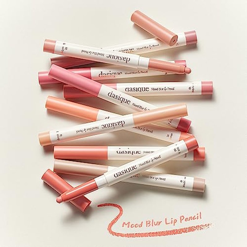 dasique Mood Blur Lip Pencil, 07 Rose Cream, 0.03 oz (0.9 g)
