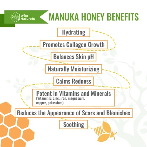 Wild Naturals Manuka Honey Eczema Body Wash 8oz - Organic, Sulfate-Free, Natural Skin Care