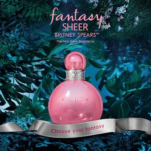 Britney Spears Fantasy Sheer Eau de Toilette Spray for Women 3.3 Fl Oz