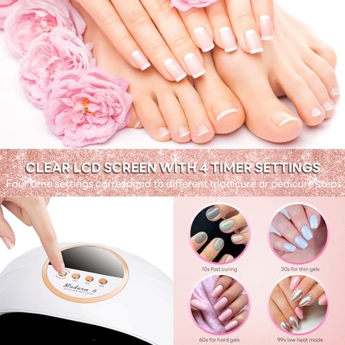 Biutee Nail Stamping Kit with Clear Stamper & Scraper, 10pcs Nail Art Stamping Plates + 8 Colors Stamping Gel Polish, Flower Animal Geometric Nail Art Tools for Beginners