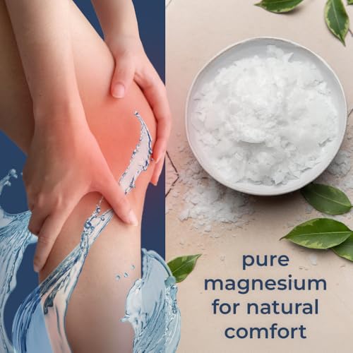 Natural Elephant Dead Sea Magnesium Bath Flakes 5 lb Bag | Pure Mineral Soak for Relaxation