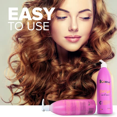 Curl Gel for All Hair Types - Defines & Controls Frizz, 16 oz
