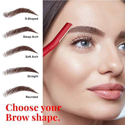 Kiss New York Eyebrow Razor Trimmer Facial Hair Shaper Remover, Multipurpose Exfoliating Dermaplaning Dermaplane Shaving Tools for Men & Women 9 Count