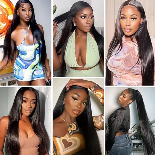 Natural Color Lace Closure 4x4 HD Transparent Swiss Lace 18 Inch Straight Human Hair - Variation LC #1B S