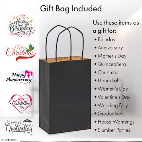 Facial Gift Set with Ambi Dry and Combination Skin Products, Includes Cocoa Butter Cleansing Bar, Pore Minimizing Toner, Complexion Facial Cleanser and Satin Bonnet