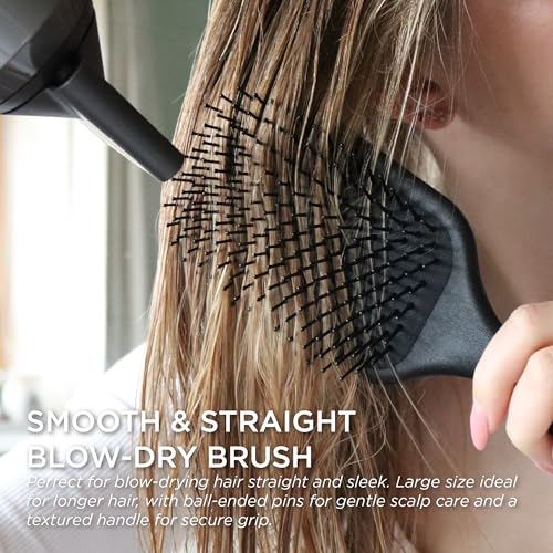 Denman Gentle Paddle Hairbrush for Detangling & Blowdrying - Pack of 1