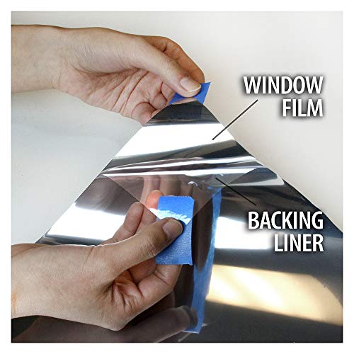 Buydecorativefilm Exterior Window Privacy Film Silver 36in x 14ft - Daytime Mirror Silver Sun Control