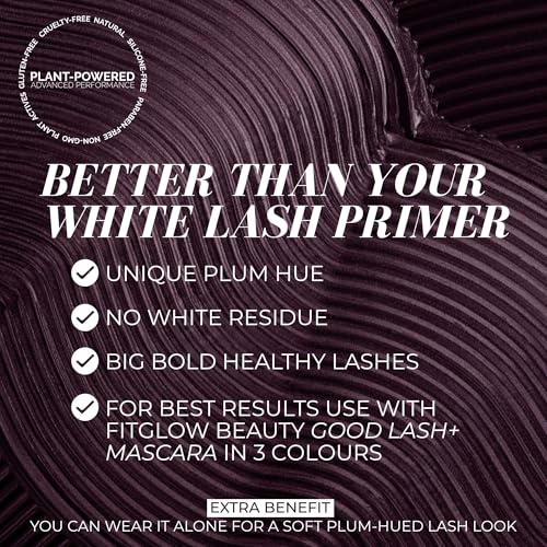 Vegan Plum Lash Primer with Nourishing Plant-Based Ingredients for Fuller, Stronger Lashes