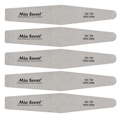 Mia Secret Forte Zebra Diamond Nail File (Pink Center, 5)