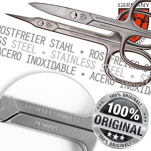 3 Swords Germany Nail & Cuticle Scissors Set – Extra Fine, Stainless Steel