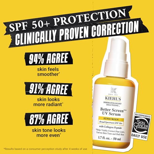 SPF 50 Collagen Peptide Facial Sunscreen Serum - 3.4 Fl Oz - Lightweight & Hydrating