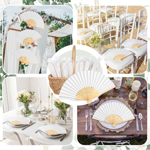 101 Pack Wedding Fans for Guests - Abanicos De Mano Fiesta Party Favors