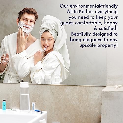Travel Toiletries Kit 75 Pieces | Eco-Friendly Personal Care Set for Hotels & Travel