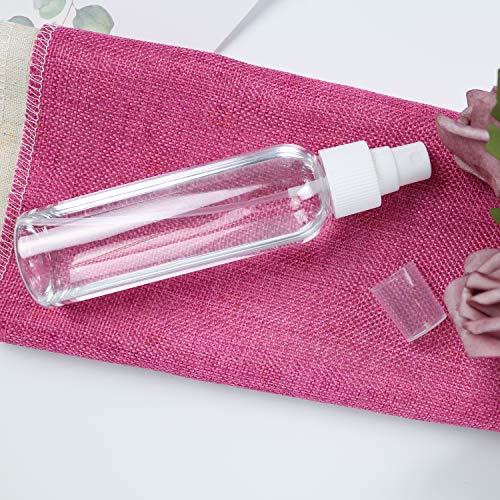 TRENDBOX 4oz Travel Size Spray Bottles, 48Pack Fine Mist Small Empty Plastic Spray Bottle, Leak Proof BPA-Free Travel Essentials Cosmetic Containers