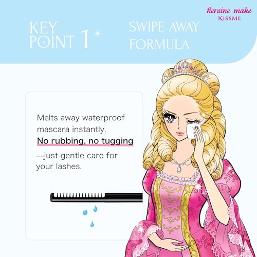 KISSME Heroine Make Speedy Mascara Remover 2 Pack 0.22 Fl Oz each | Waterproof Eye Makeup Remover