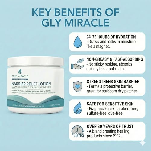 Glycerin Barrier Relief Lotion for Sensitive Skin 16oz Fragrance-Free