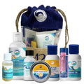 Stream2Sea Natural Hair & Skin Care Gift Set, Body & Face Travel Kit, Shampoo & Body Wash Conditioner, Everyday Mineral Sunscreen, Tinted Sunscreen, Sun & Sting Soothing Gel and Hydrate Lip Balm