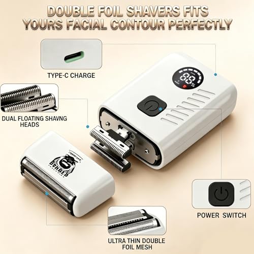 LARGNERSHAVER Cordless Hair Clipper & Trimmer Set for Men, Professional Grooming Kit
