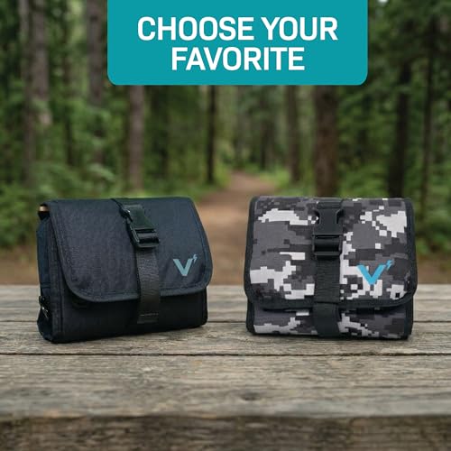 VOLT Grooming GoPack Black Travel Toiletry Bag with Hanging Organizer & Removable TSA Bag
