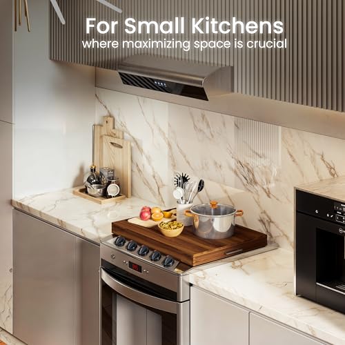Tidita Acacia Wood Stove Top Cover 30x22 Inches for Electric & Gas Stoves
