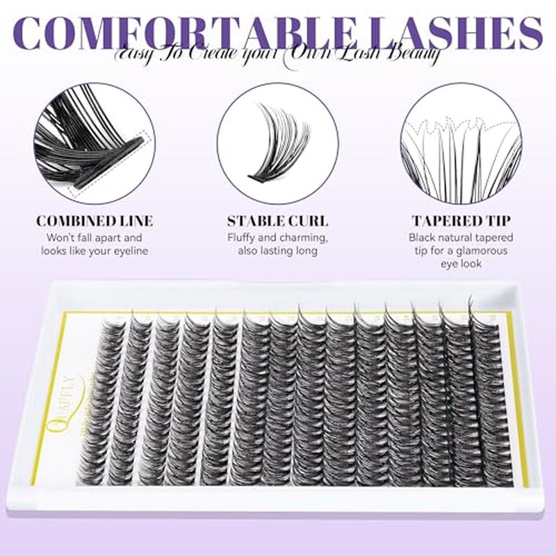 5-Pack False Eyelashes Kit with Lash Glue & Seal, Remover, Tweezers, Curler | Professional Lash Extension Set for Natural/Dramatic Look, Reusable, Salon & Home Use