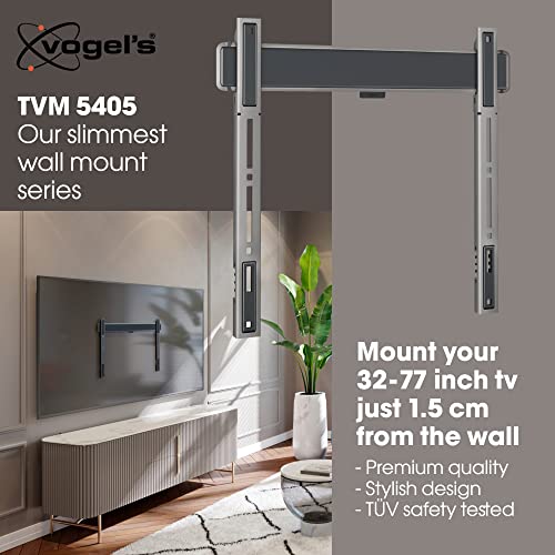 Vogel's Ultra-Slim Fixed TV Wall Mount 32-77 inch, Max 165 lbs, 0.59 inch Depth, Universal Compatibility