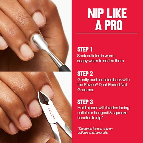 Revlon Full Jaw Cuticle Nipper - Stainless Steel Nail Care Tool