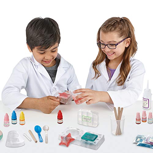 Kids DIY Bath Bombs Lip Balm Soap Kit with Biodegradable Glitter – Science Spa Lab