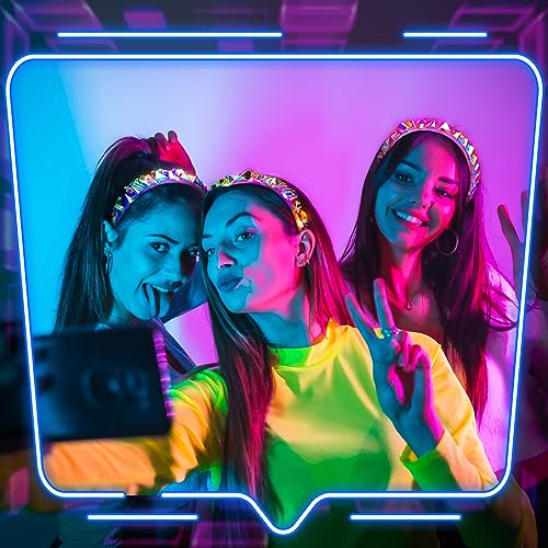 4 Pcs Light Up LED Headbands for Party & Wedding - Glow Headbands