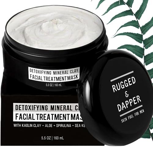 Men's Deep Pore Cleansing Face Mask with Kaolin Clay - 5.5 Oz - Rugged & Dapper