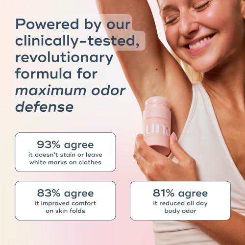 Luna Daily All Over Deodorant Stick - Soft Cotton, Aluminum-Free, 2.4 Oz