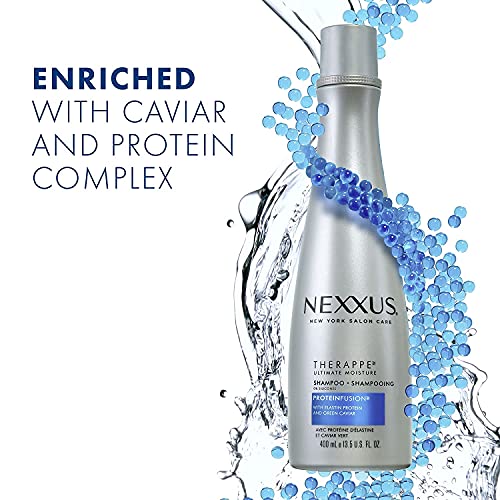 Nexxus Therappe Shampoo Ultimate Moisture 2 Count for Dry Hair Silicone-Free 13.5 oz