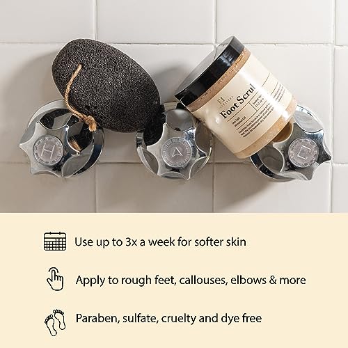 FootFitter Exfoliating Foot Care Kit with Sea Salt Scrub & Pumice Stone - Scrub & Stone