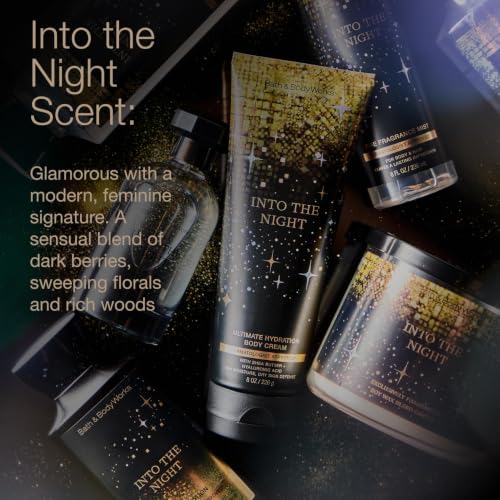 Bath & Body Works Body Cream 8 oz Pack of 2 - Into the Night Scent, Moisturizing, Vegan & Paraben-Free