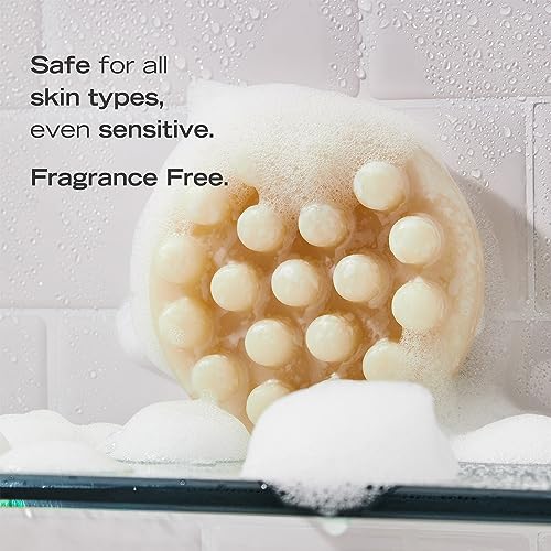 First Aid Beauty - Gentle Cleansing Bar, Luxurious Soap Bar Body Wash with Squalane, Allantoin, and Shea Butter for Smooth, Clean Skin, Fragrance-Free, Safe for Sensitive Skin, 4.5 oz, 3ct