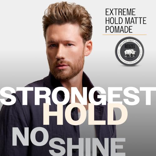 REUZEL Extreme Hold Matte Pomade 3.38 oz (95 g) - Regular Tin